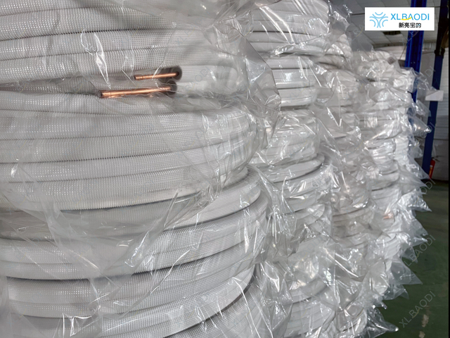 Mini-splitlijnset PE-geïsoleerde koperen buis